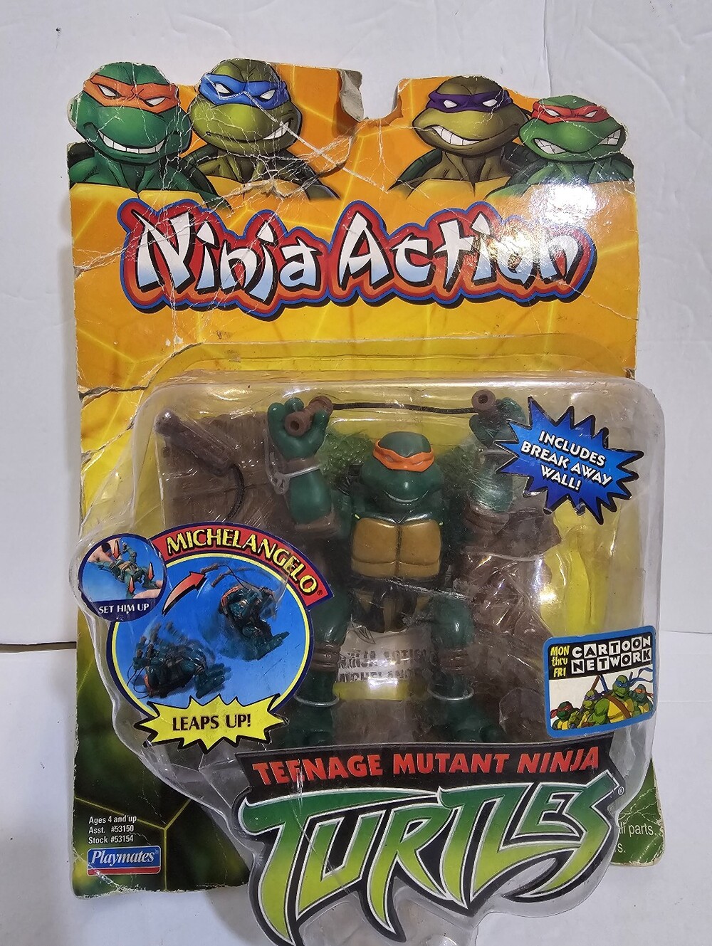 New Vintage Teenage Mutant Ninja Turtles TmNT Michelangelo Action Figure 2004